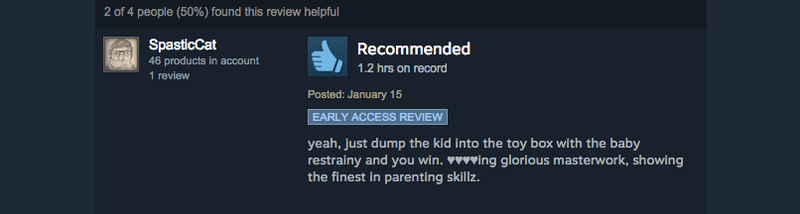 Illustration for article titled Who's Your Daddy, As Told By Steam Reviews